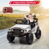 12V Ride on Car for Kids, Electric Kids Car with Remote Control, Music, LED Lights, Suspension, Double Doors, Safety Belt - 2 of 4