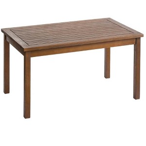 Plow & Hearth Lancaster Eucalyptus Wood Outdoor Coffee Table - Natural - 1 of 1