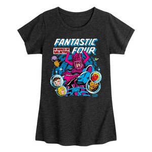 Girls' - Marvel - Fantastic Four Galactus Comic Cover Fitted Short Sleeve Graphic T-Shirt - 1 of 4