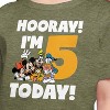 Girls' - Disney - Hooray I'm 5 Today Short Sleeve Graphic T-Shirt - 2 of 4