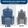 RONSHIN 360° Swivel Rocker Recliner with Heat & Massage | Power Glider for Big & Tall Adults | with USB Charge Port, Remote, Cup Holders & Pockets - 3 of 4