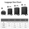 SUGIFT 4-Piece Luggage Set with PC+ABS Hard Shell, TSA Lock & 360° Spinner Wheels Carry-On Suitcase Bags - 4 of 4
