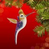 Morawski 4.0 Inch Purple Hummingbird Hover Bird Long Narrow Beak Tree Ornaments - 2 of 4