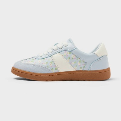 Girls’ Rachel Novelty Lace Up Floral Print Sneakers – art class Blue