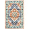 Washable Vintage Rug Non Slip Low Pile Rug Soft Retro Throw Floor Cover Foldable Indoor Carpet for Living Room Bedroom Home Office - 3 of 4