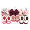 Hudson Baby Infant Girls Headband and Socks Giftset, Rose, One Size - 2 of 4