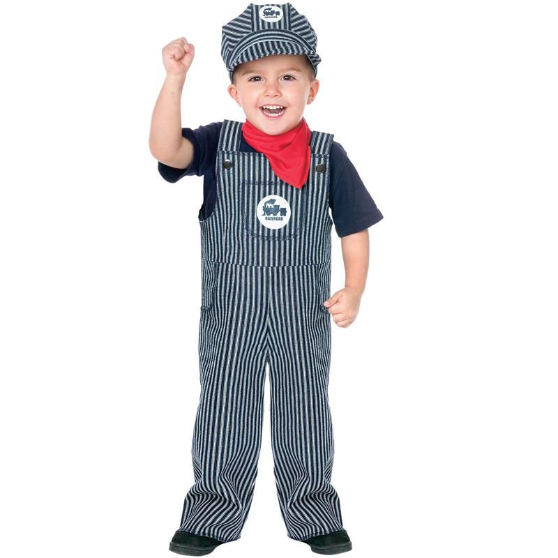 Fun World Train Engineer Toddler Costume, Large (3T-4T), 1 of 2