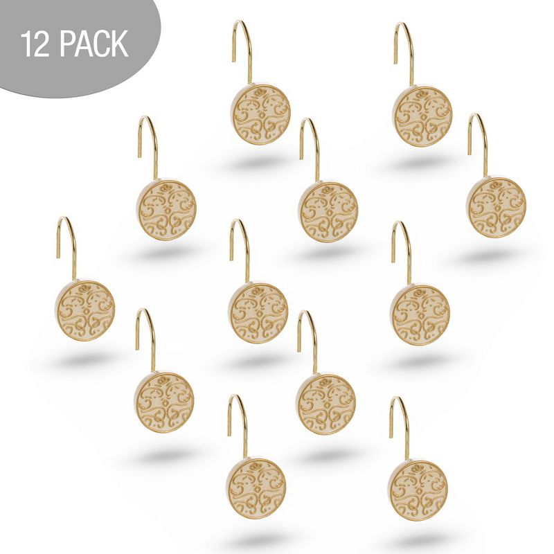 Creative Scents Shannon 12 Beige Shower Hooks, 4 of 5