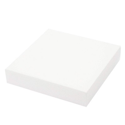Bright Creations  4-Pack White Square Foam Cake Dummy for Party Decorations and Wedding Display (4 Sizes)