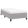Bed Frame Light Gray Polyester, Plywood, Engineered Wood Twin XL - 4 of 4