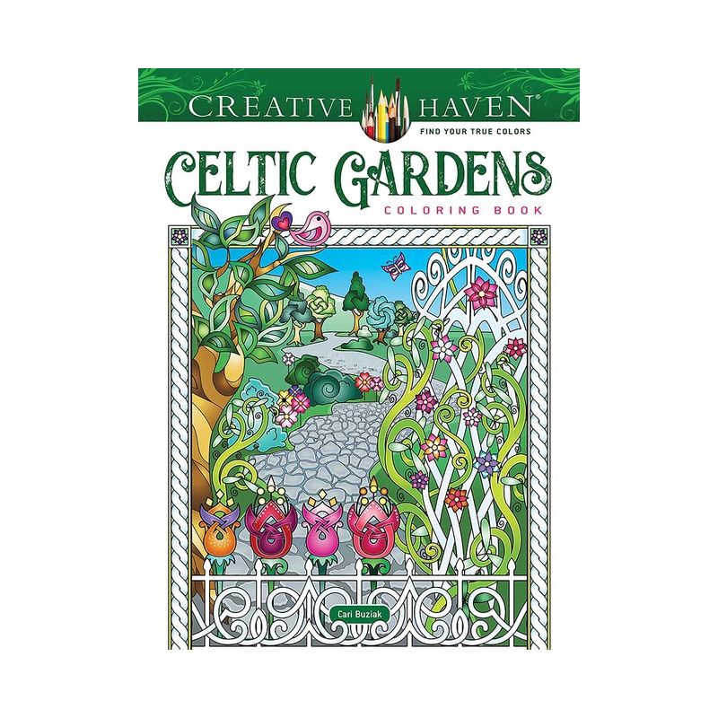 Creative Haven Celtic Gardens Coloring Book - (Adult Coloring Books: World & Travel) by  Cari Buziak (Paperback), 1 of 2