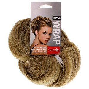 Style-a-do And Mini-do Duo Pack - R14 88H Golden Wheat by Hairdo for Women - 2 Pc Hair Wrap - 1 of 2
