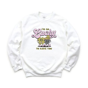Simply Sage Market Women's Graphic Sweatshirt I'm So Lucky To Have You - 1 of 3