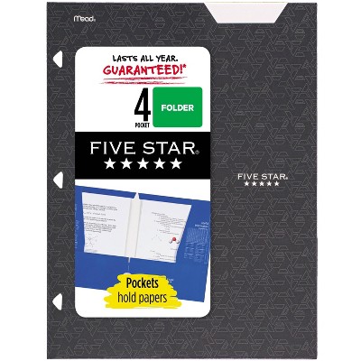 Five Star 4 Pocket Paper Folder