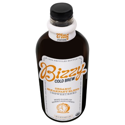 Bizzy Organic Breakfast Blend Unsweetened Cold Brew Coffee - 48 fl oz