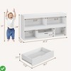 6 Cubes Wooden Kids Bookshelf with Drawer - Toy Storage Organizer for Playroom, Classroom, Nursery & Kids’ Room - 2 of 4