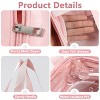 Mber TSA Approved Toiletry Bag Clear Makeup Bag Organizer, Clear Toiletry Bag Set, Clear Zipper Pouches Quart Size & Clear Travel Cosmetic Bags, Pink - 4 of 4