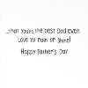 Recycled Paper Greetings Father's Day Card for Dad 100 Percent Chance - 3 of 3