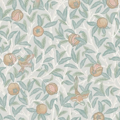 William Morris at Home Bird & Pomegranate Duck Egg Wallpaper
