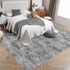 Washable Rugs for Living Room Modern Distressed Bedroom Rug Soft Large Area Rug Non Slip Throw Rugs Low Pile Stain Resistant Carpet for Dining Room - 2 of 4