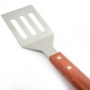 Norpro Stainless Steel and Wood 3 Piece BBQ Set with Spatula, Tongs, and Fork - 3 of 4