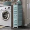 Sorbus 5 Drawers Narrow Dresser with Steel Frame, Wood Top & Easy Pull Fabric Bins for Small Spaces, Closets, Bedrooms, Bathrooms & Laundry - 2 of 4