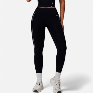 Anna-Kaci Active Women's High Waist Seam Detail Leggings with Contoured Fit and Stretch Fabric - 1 of 4