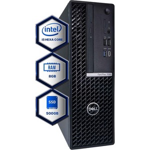 Refurbished Dell OptiPlex 7090 Computer-HexaCore Intel i5-8GB DDR4 RAM-500GB SSD-Windows 11 Pro-Manufacturer Refurbished - 1 of 4