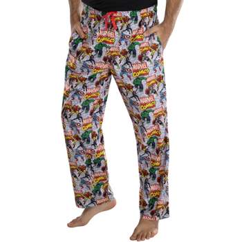 AC/DC Pajama Pants Men's Allover Band Tour Poster Loungewear Sleep Pants 