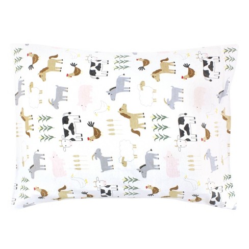 Hudson Baby Cotton Toddler Pillow Case, Cute Farm, One Size - image 1 of 2