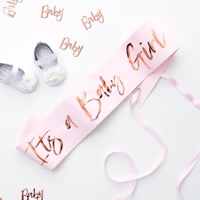 "It's A Baby Girl" Party Sash Pink