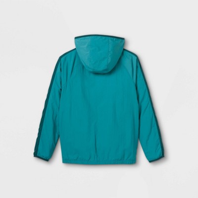 teal athletic jacket