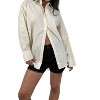 Women's Button Down Poplin Shirt - NIA - 3 of 4