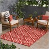 SEVOBAL Rug Indoor and Outdoor Area Rug 7'*5'3"’ Vintage Large Non-slip Rug For Living Room Kitchen Bedroom, Red, 84"*63"*0.16" - 2 of 4