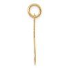 Black Bow Jewelry 14k Yellow Gold, Ella Collection, LG Fancy Script Initial Pendant A-W - 2 of 4