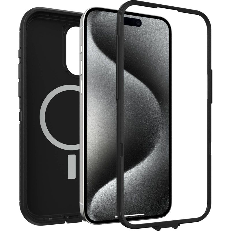 OtterBox Apple iPhone 15 Pro Max Defender Pro XT Series Case with MagSafe - Black, 3 of 7
