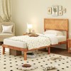 Infans Twin Size Bed Frame w/Headboard Wooden Slats Support 9" Under-bed Storage Space - 3 of 4