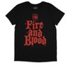 Seven Times Six Game of Thrones House Words Script Adult T-Shirt Black - 4 of 4