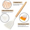 Silicone Kitchenware Set, 43-Piece Non-Stick Cooking Utensils Kitchen Set, Non-Stick 446°F Heat-Resistant Cookware (White) - 4 of 4