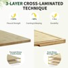Extra Large Bamboo Cutting Board, Reversible Curved Butcher Block with Deep Juice Groove, Kitchen Chopping Board and Serving Tray - 4 of 4