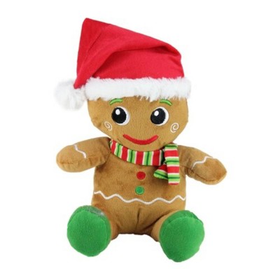 Northlight Plush Sitting Gingerbread Man Christmas Figure - 11"
