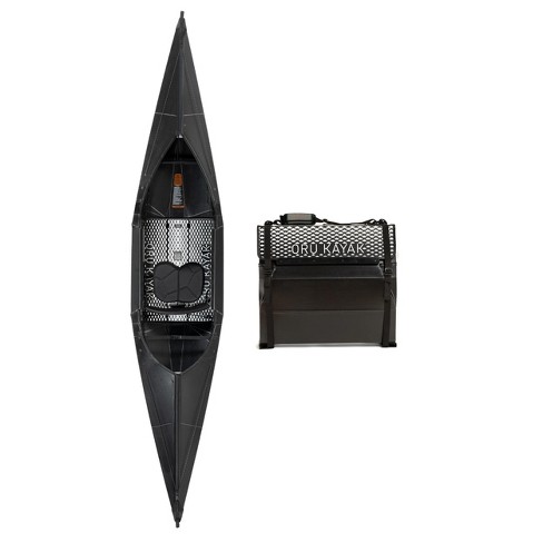 Oru Kayak Foldable Beach Lt Sport Kayak, Stable, Durable & Lightweight,  Lake And River Fishing & Sporting Kayak, Beginner & Intermediate Levels,  Black : Target