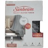 Sunbeam 11721 Velvet Electric Blanket Throw 4 Settings Gray 50 X 60 - 2 of 3