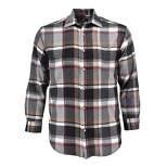 Falcon Bay Mens Big and Tall Soft Yarn Dyed Point Collar Flannel Shirt