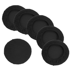 Unique Bargains Round Washable Elastic Bar Seat Cover for Dia 11"-16" Chair 6 Pcs - 1 of 4
