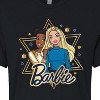 Women's Barbie Holiday Friends Cropped Graphic T-Shirt - Black - Small - 2 of 4