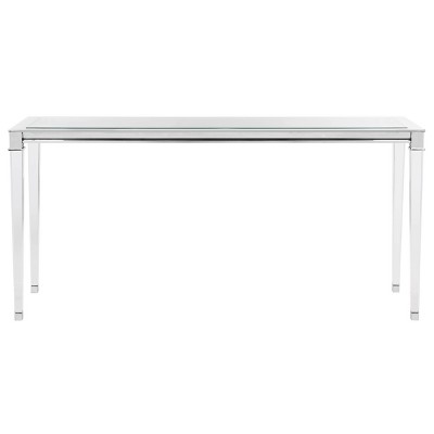 Charleston Acrylic Console Table Chrome - Safavieh