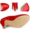 Perphy Women's Round Toe Platform Stiletto High Heel Mary Jane Pumps - 3 of 4