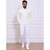 INSPIRE CHIC Men's Slim Fit Crew Neck Long Sleeve Soft Twist Textured Cable Knit Pullover Sweater - 2 of 4