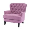 NicBex Modern Nailhead Trim Button-Tufted Accent Chairs for Living Room,Comfy Upholstered Lounge Chair with Curved Backrest - 3 of 4